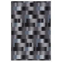 DESIGNER VELOUR TEPPICH MYSTIC KARO - Blaugrau, Textil (80/160cm) - Snapstyle