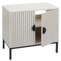 WASCHBECKENUNTERSCHRANK Beige - Beige, Metall (63/61/35cm) - MCW