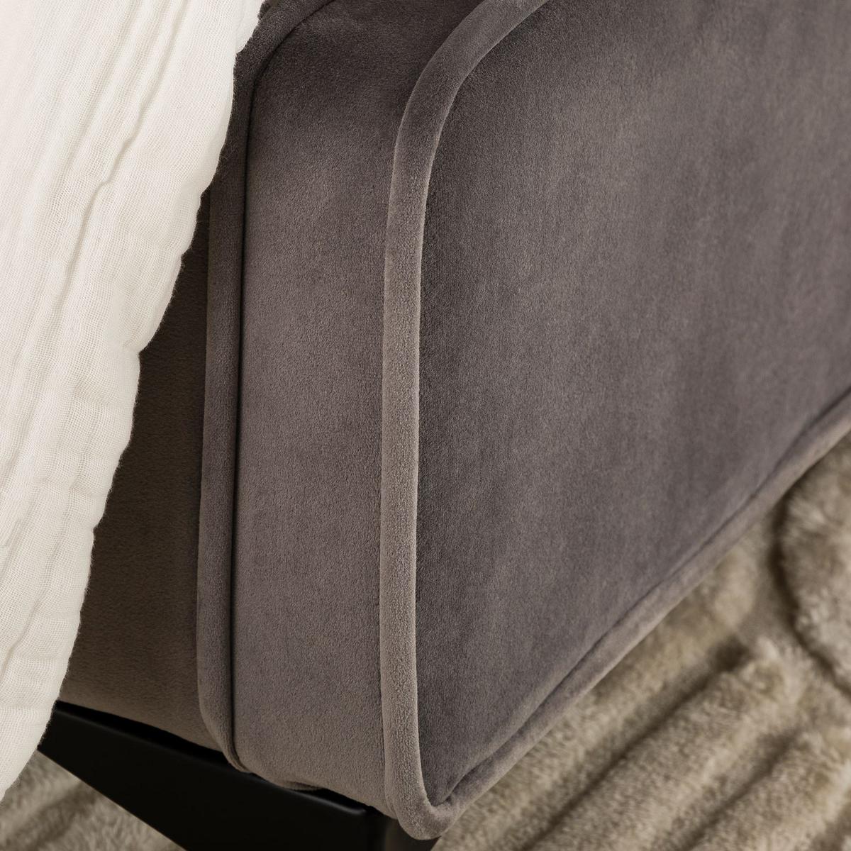 POLSTERBETT LAVORO 90x200 cm grau - Grau, Textil (90/200cm) - IDIMEX