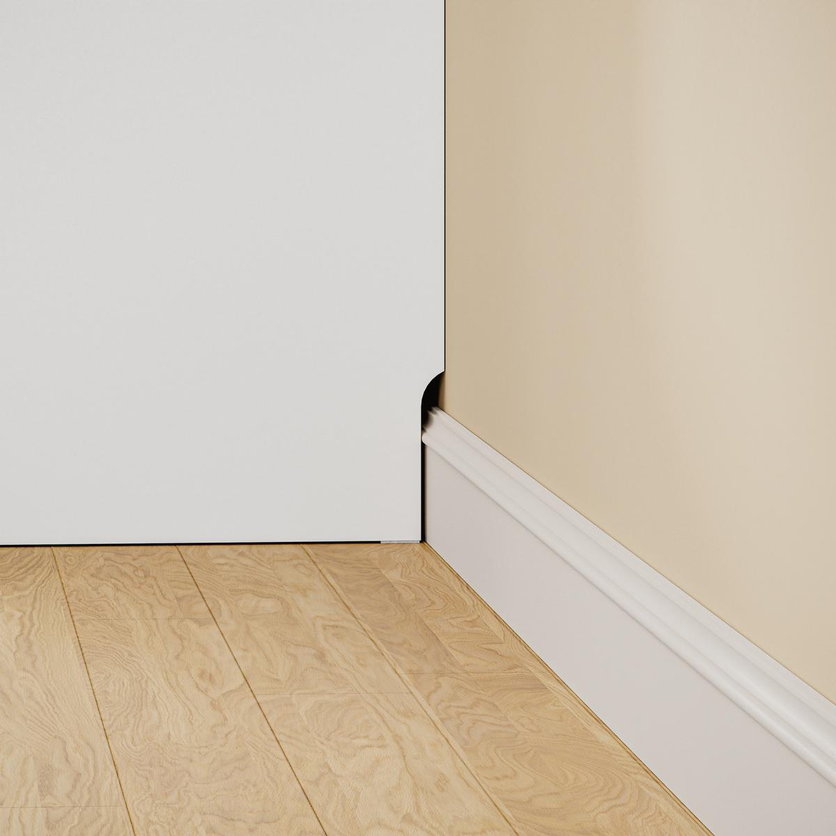 ECKSCHRANK mit Schubladen und Ordnerhalter STR15-W - Ahornfarben/Weiß, Holzwerkstoff/Fell (50/170/28cm) - SoBuy