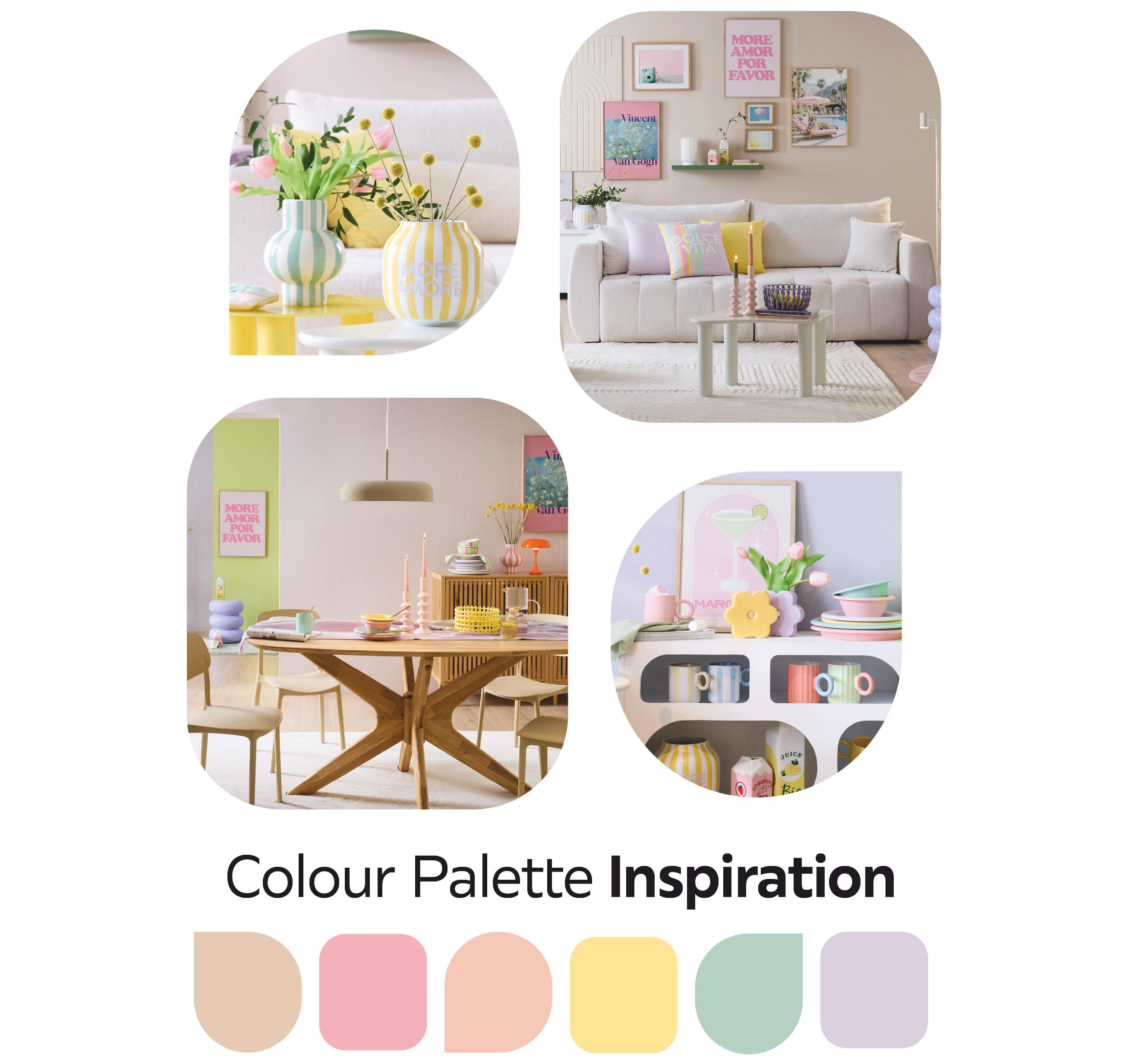 Candy Color Farbtöne, trendige Pastellfarben für moderne Designs