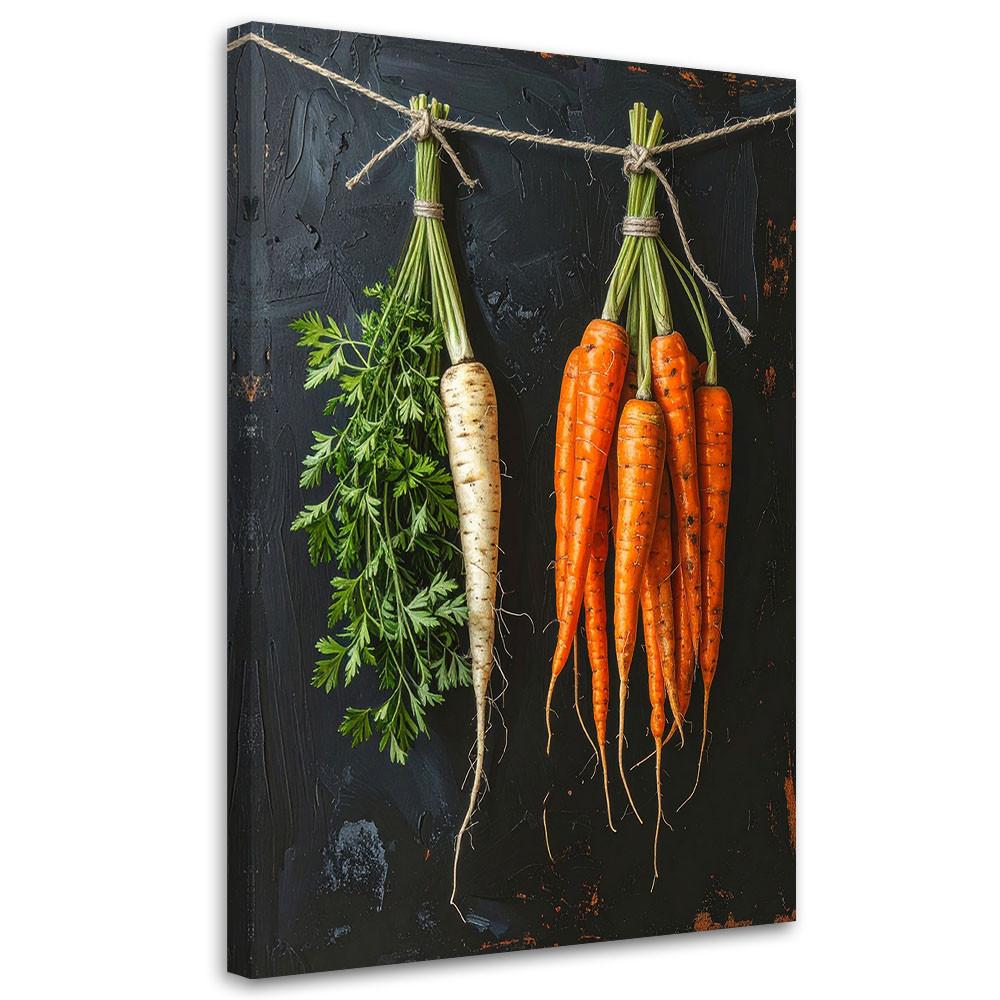 LEINWANDBILD Essen & Trinken 80x120cm - Orange, Textil (80/120cm) - Feeby