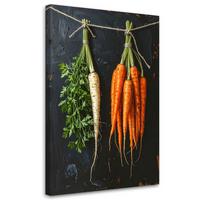 LEINWANDBILD Essen & Trinken 70x100cm - Orange, Textil (70/100cm) - Feeby