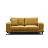 SOFA MEDIOLANE 2,5-Sitzer, dunkelgelb - Dunkelgelb, Holzwerkstoff/Textil (203/87/96cm) - Wozimo