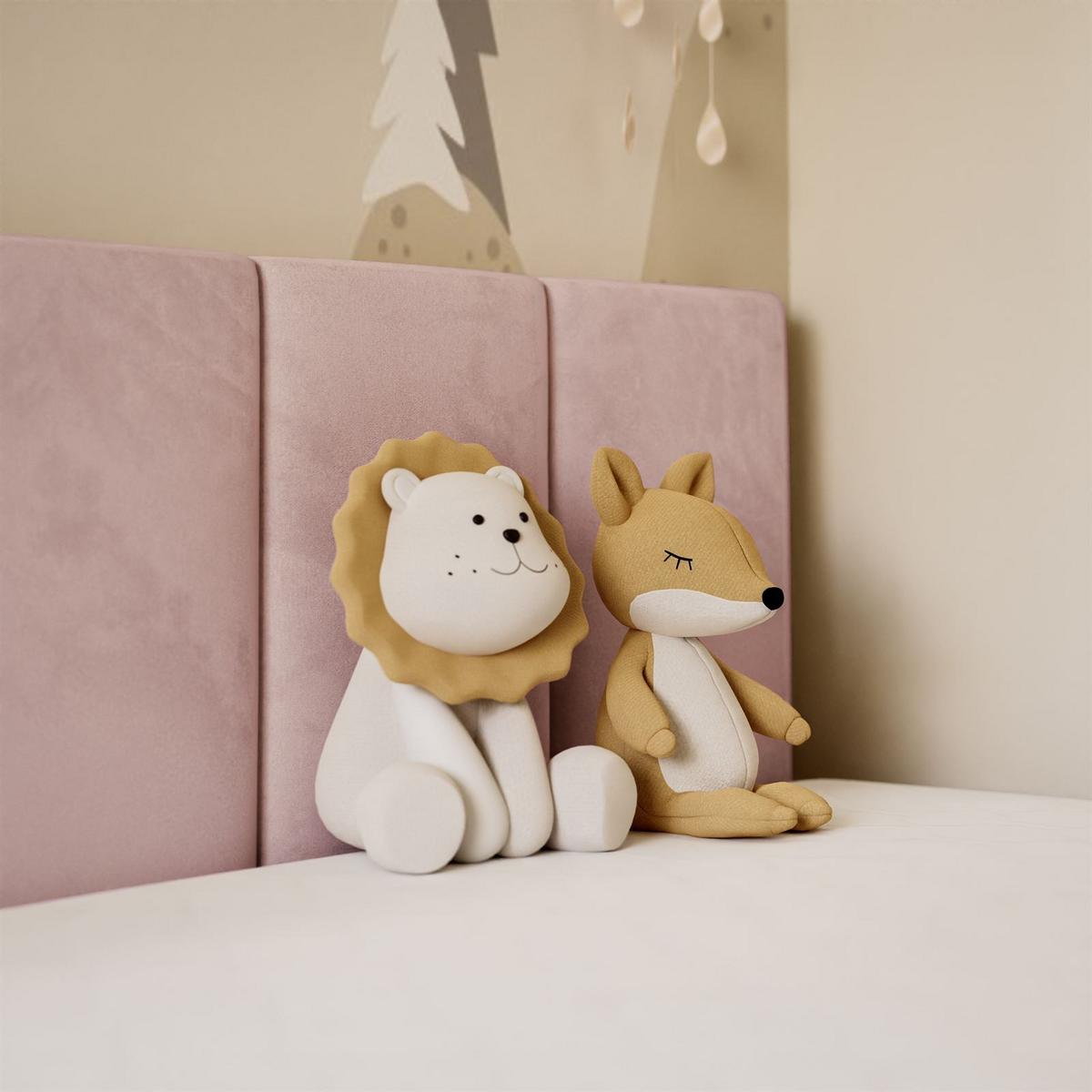 BOXSPRINGBETT ELZA MINI mit Topper 100x200 cm Royal Velvet 208 - Rosa, Textil - Lookway