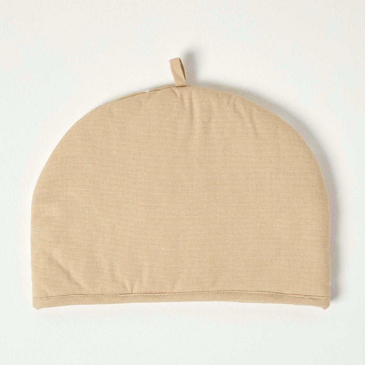 TEA COSY – Stoff-Teewärmer Sterne - Beige, Textil (36/24/36cm) - Homescapes