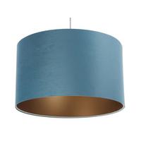 HÄNGELEUCHTE Blau 40/25 cm - Blau/Kupferfarben, Kunststoff (40/0.8/25cm) - ONZENO