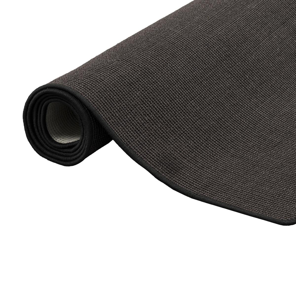SISAL NATUR TEPPICH KLASSISCH - Schwarz, Textil (160/200cm) - Snapstyle