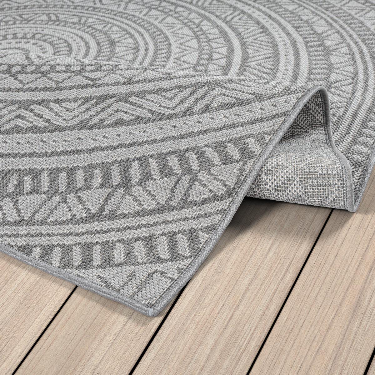 TEPPICHLÄUFER Orientalisch BORNO Polypropylen Anthrazit 80 x 150 cm - Anthrazit, Textil (80/150cm) - KADIMA DESIGN