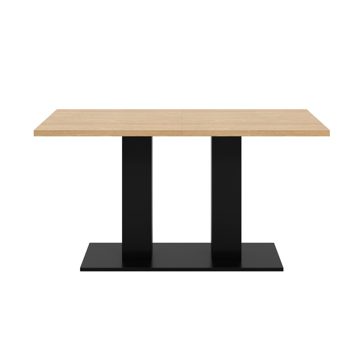 ESSTISCH ausziehbarer holzoptik 140 bis 180 cm, säulengestell für 6-8 personen - Naturfarben, Holzwerkstoff (70/180/75cm) - Urban Meuble