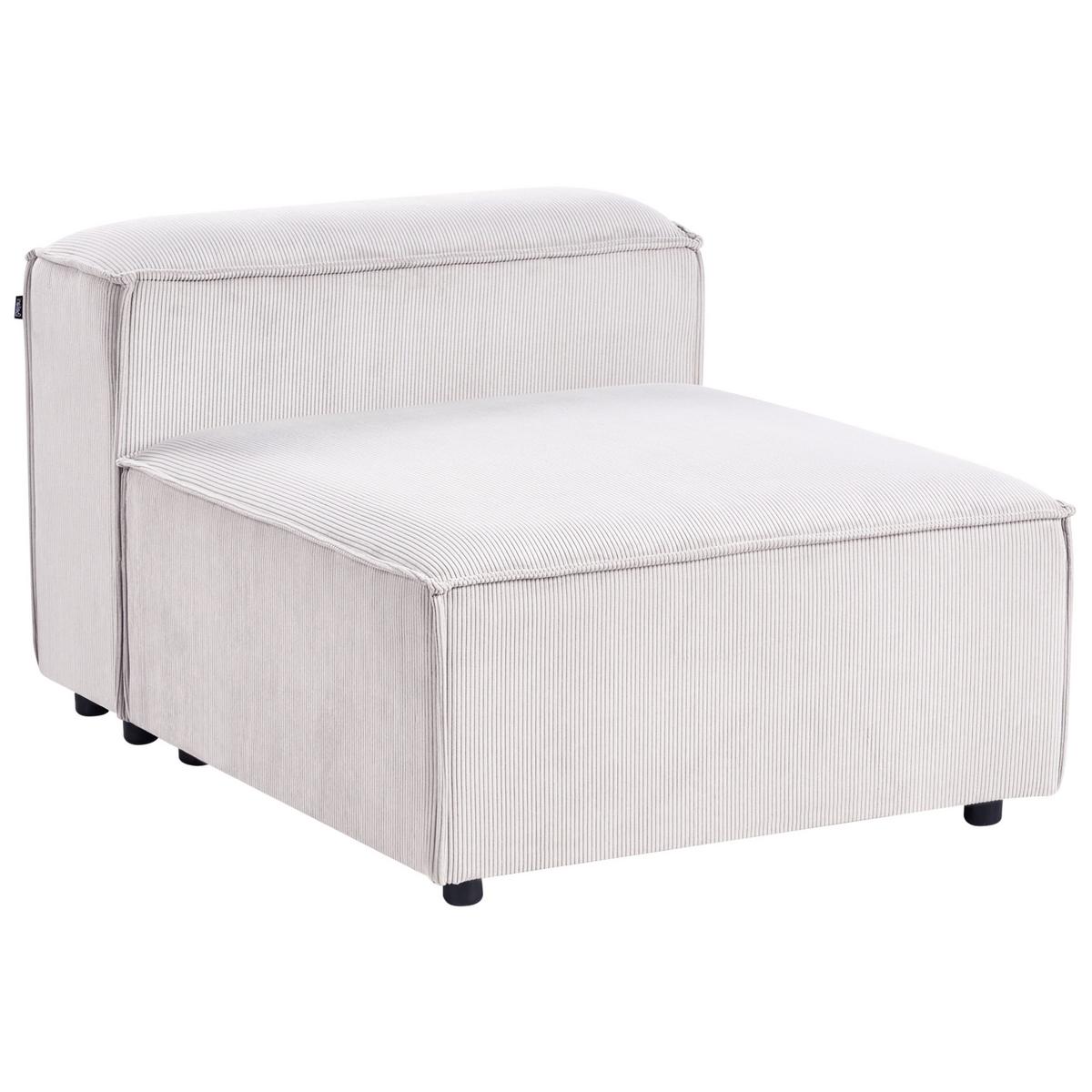 SESSELMODUL Cord Cremeweiß Ardal - Creme, Textil (88/68/120cm) - Beliani
