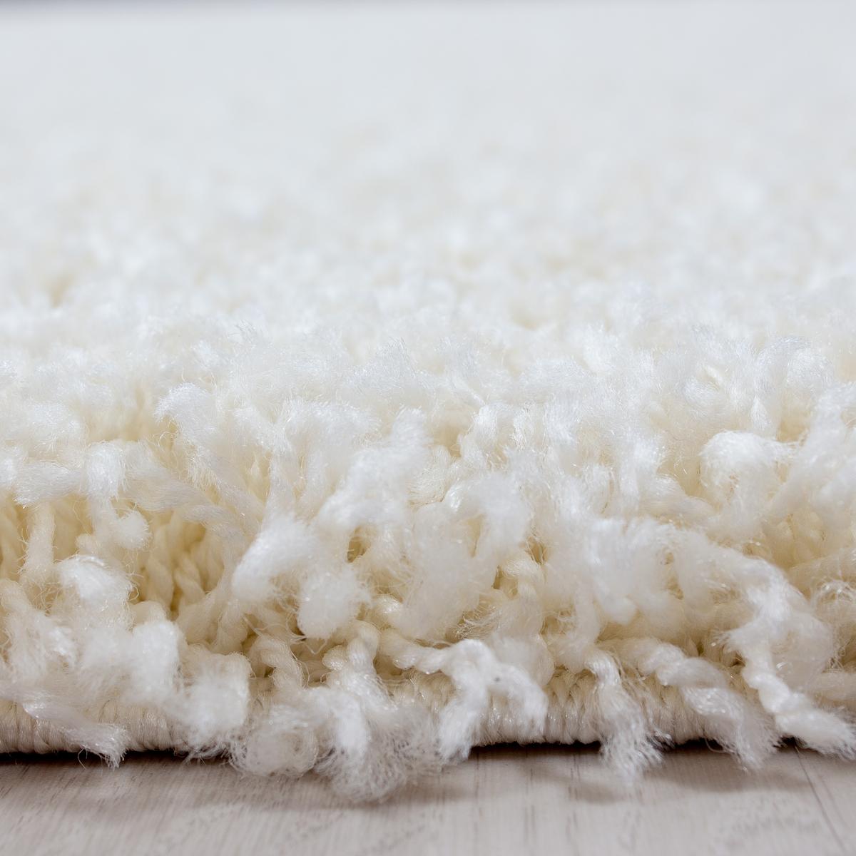 HOCHFLORTEPPICH RHEIN, einfarbig, aus Polypropylen, Creme, 100 x 200 cm - Beige, Textil (200/100cm) - KADIMA DESIGN