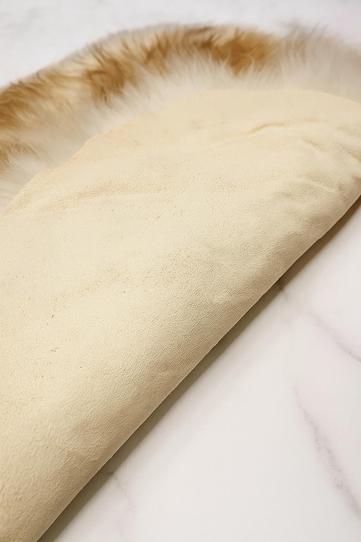 SCHAFFELL Geflammt Natur mit kleinen Mängeln ca. 110 cm - Braun, Fell (60/110cm) - Provellus
