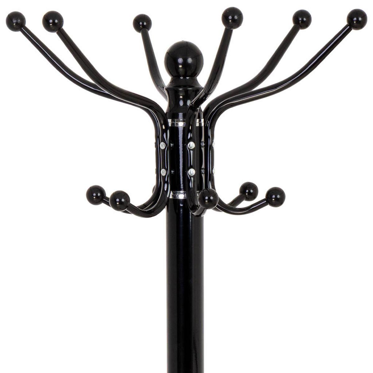 GARDEROBE aus metall 36x173cm - Schwarz, Metall (36/173/36cm) - Wanderlust