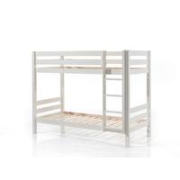 ETAGENBETT Karolina 210x161x105 aus Massivholz in Weiß - Weiß, Holz (90/200cm) - 58aufmkessel
