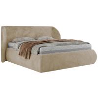 POLSTERBETT CAELA CLASSIC 140/200 - Creme Plüsch - Multipocket-Matratze - Creme, Textil (140/200cm) - MKS
