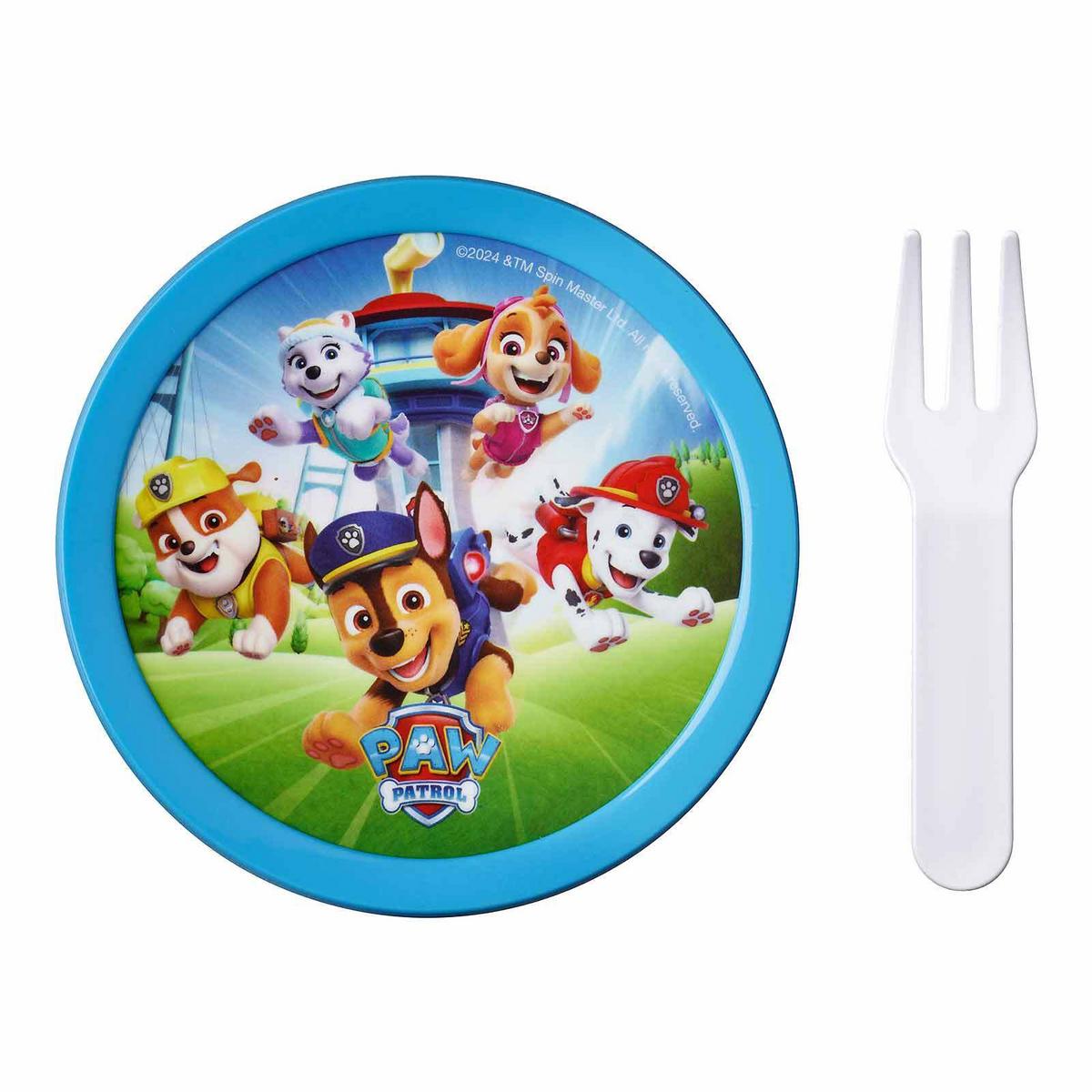 FRUCHTBOX MIT GABEL Campus Paw Patrol Pups 300 ml - Blau/Hellblau, Kunststoff (6.7/10.4/6.7cm) - Mepal