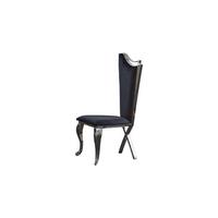 ESSZIMMERSTUHL AMALIA Schwarz Velvet - Schwarz, Textil (50/116/55cm) - KAWOLA