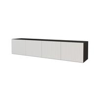 LOWBOARD NOA-2-W 2x100x40x40 cm - Schwarz / Weiß - Weiß, Holzwerkstoff (200/40/40cm) - ALTDECOR