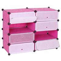 SCHUHSCHRANK 8 FÄCHER Altrosa - Altrosa, Kunststoff (92/73/36cm) - MCW