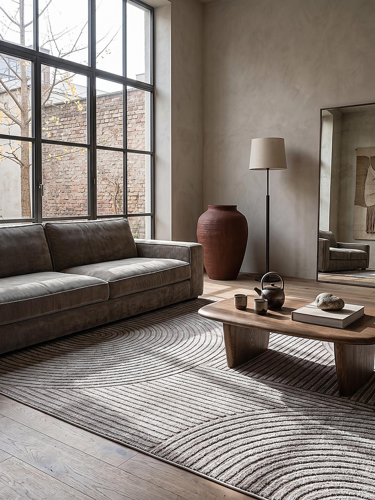 TEPPICH Kurzflor CETINA Geometrisch Polypropylen-Polyester Grau 140 x 200 cm - Grau, Textil (140/200cm) - KADIMA DESIGN
