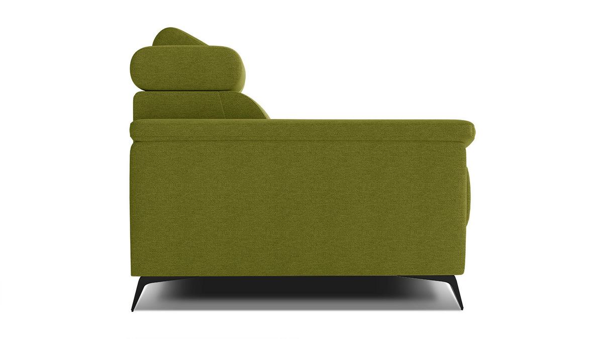 SOFA TAUNUS 2-Sitzer, limette - Limette/Schwarz, Holzwerkstoff/Textil (141/80/102cm) - Wozimo