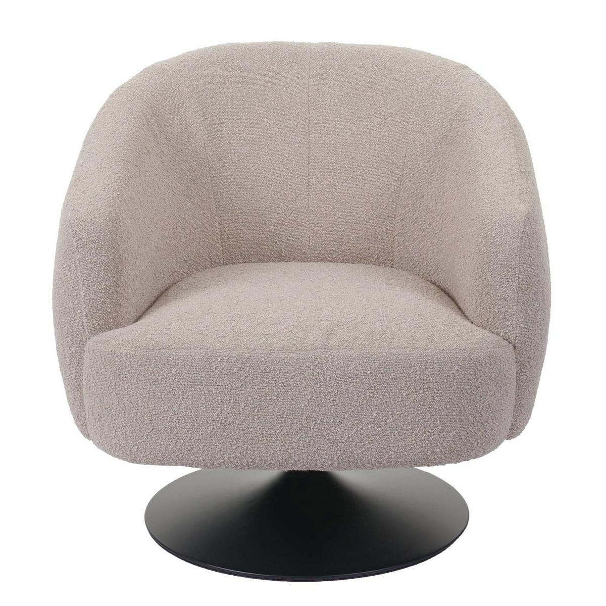 LOUNGE-SESSEL Cremeweiß - Weiß, Textil (75/78/83cm) - MCW
