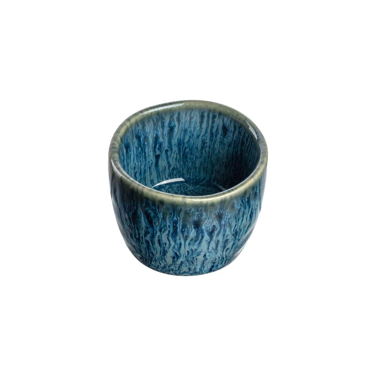 EIERBECHER Matera Blau ø 5,2 cm 6er Set - Blau, Keramik (5.2/4/5.2cm) - Leonardo Living