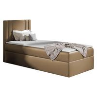 BOXBETT Carmen Mini, Seite zum Öffnen des Bettkastens: Links - H3 - Hellbraun, Holz (80/200cm) - MIRJAN24