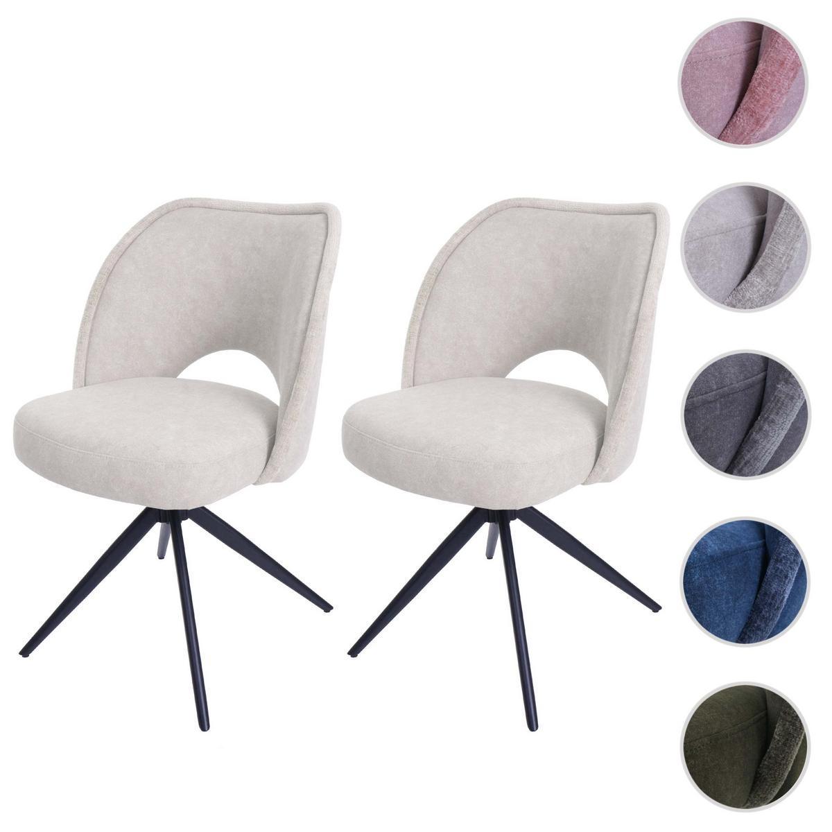 ESSZIMMERSTUHL Cremeweiß 2er-Set - Creme/Weiß, Textil (54/84/60cm) - MCW