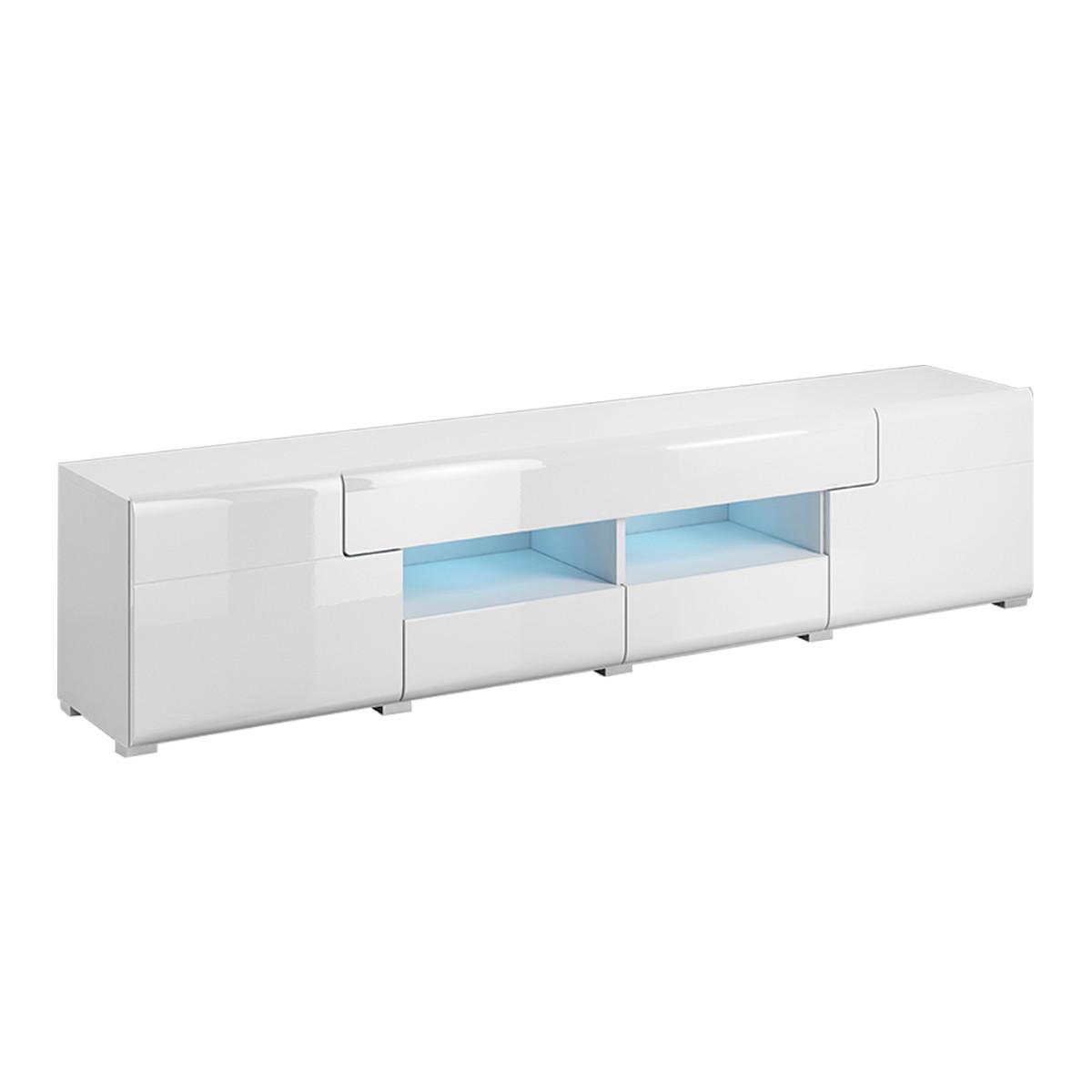 TV-MÖBEL Jules Weiß - Weiß, Holzwerkstoff (208/47/39cm) - Petits-meubles