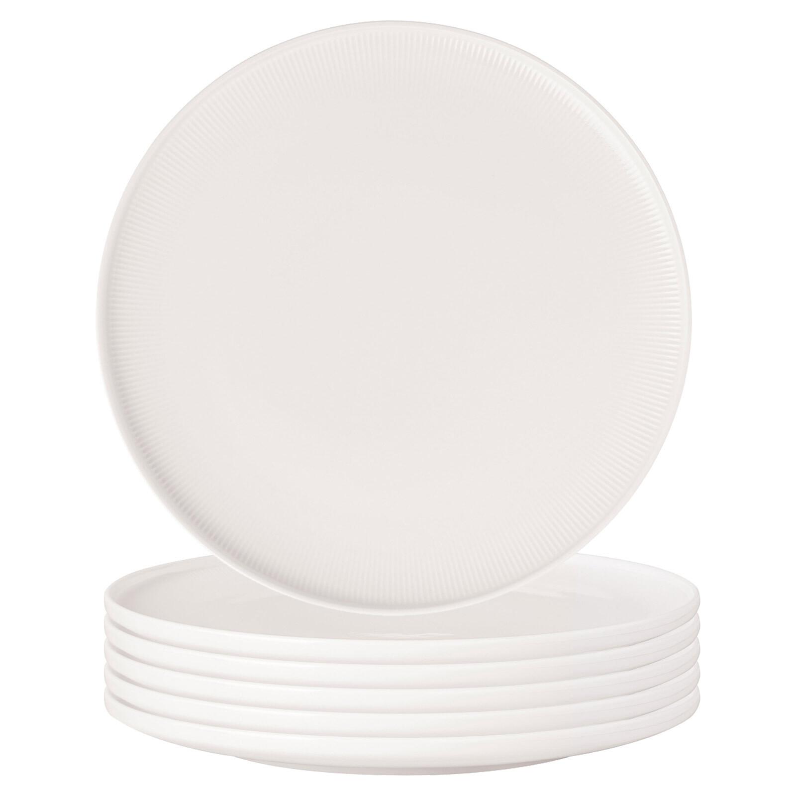 GOURMETTELLER Afina weiß ø 32 cm 6er Set - Weiß, Keramik (32cm) - Villeroy & Boch