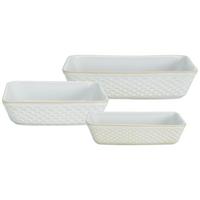 AUFLAUFFORMEN Kiruna weiß 3er Set - Weiß, Keramik (2/2/2cm) - Ritzenhoff Breker