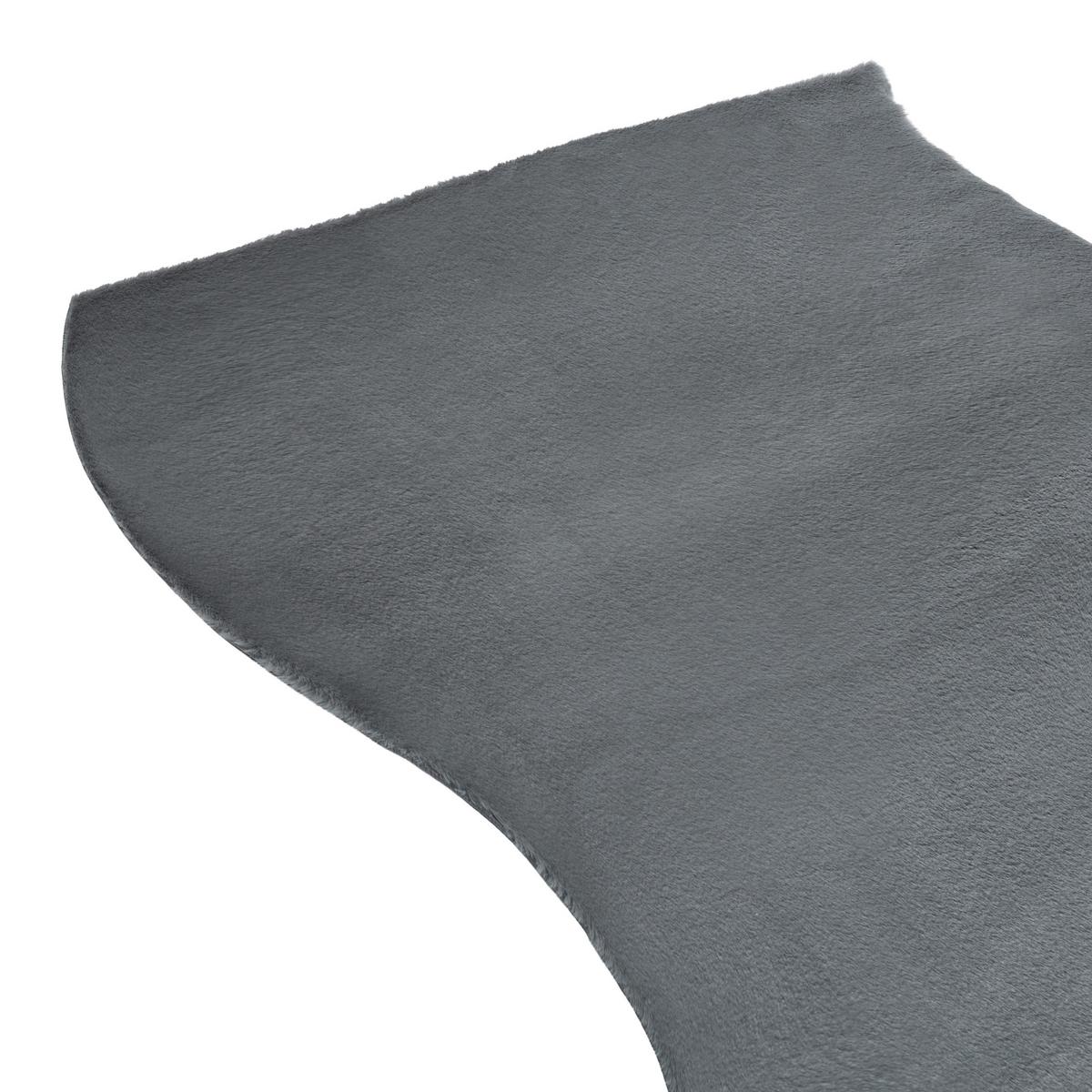 TEPPICH Dunkelgrau 160/230 cm Tangra - Dunkelgrau/Grau, Kunststoff (160/230cm) - Beliani