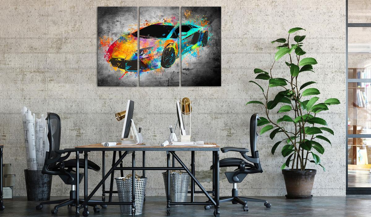 KUNSTDRUCK Bunt 120/80 cm - Multicolor, Textil (120/80cm) - KUNSTLOFT