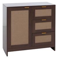KOMMODE Walnuss Dekor - Walnussfarben, Holz (80/80/40cm) - MCW
