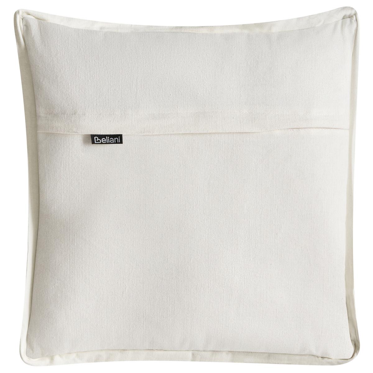 DEKOKISSEN 2er-Set Weiß 45/45 cm Ferna - Weiß, Textil (45/45cm) - Beliani