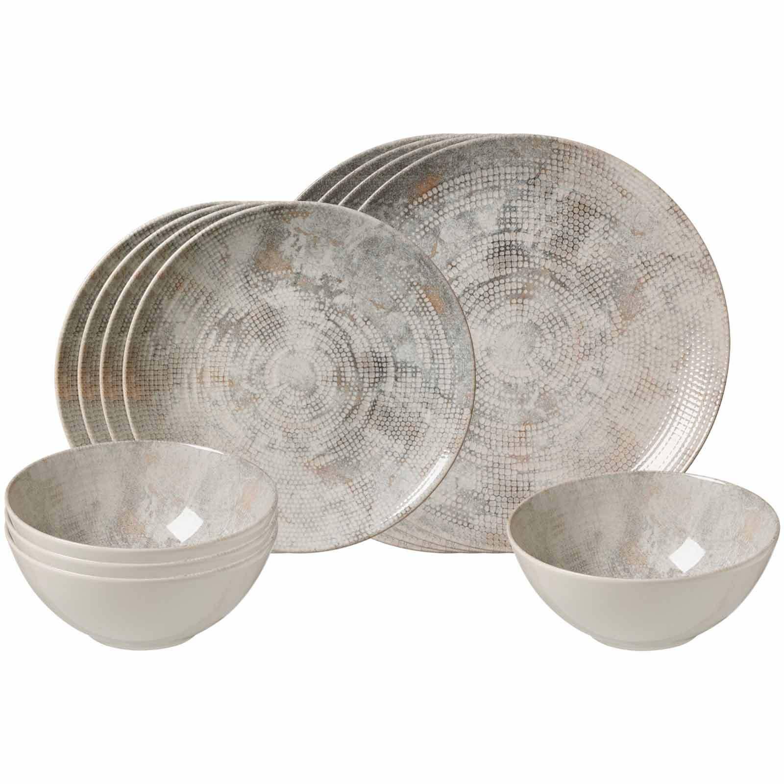 BASIC-SET Cecina Perle 12-tlg. - Weiß, Keramik (2/2/2cm) - Ritzenhoff Breker