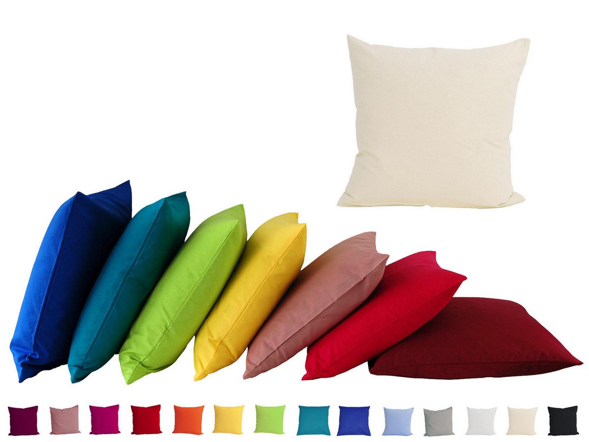 KISSENBEZUG Basic 100% Baumwolle royal 40/40 cm - Blau, Textil (40/40cm) - beties Heimtextil