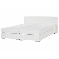 BOXSPRINGBETT 160/200cm Weiß President - Weiß, Kunststoff/Textil (160/200cm) - Beliani