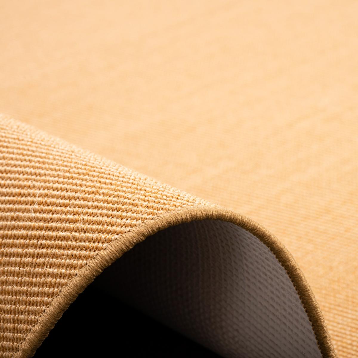SISAL NATUR TEPPICH RUND - Honig, Textil (100/100cm) - Snapstyle