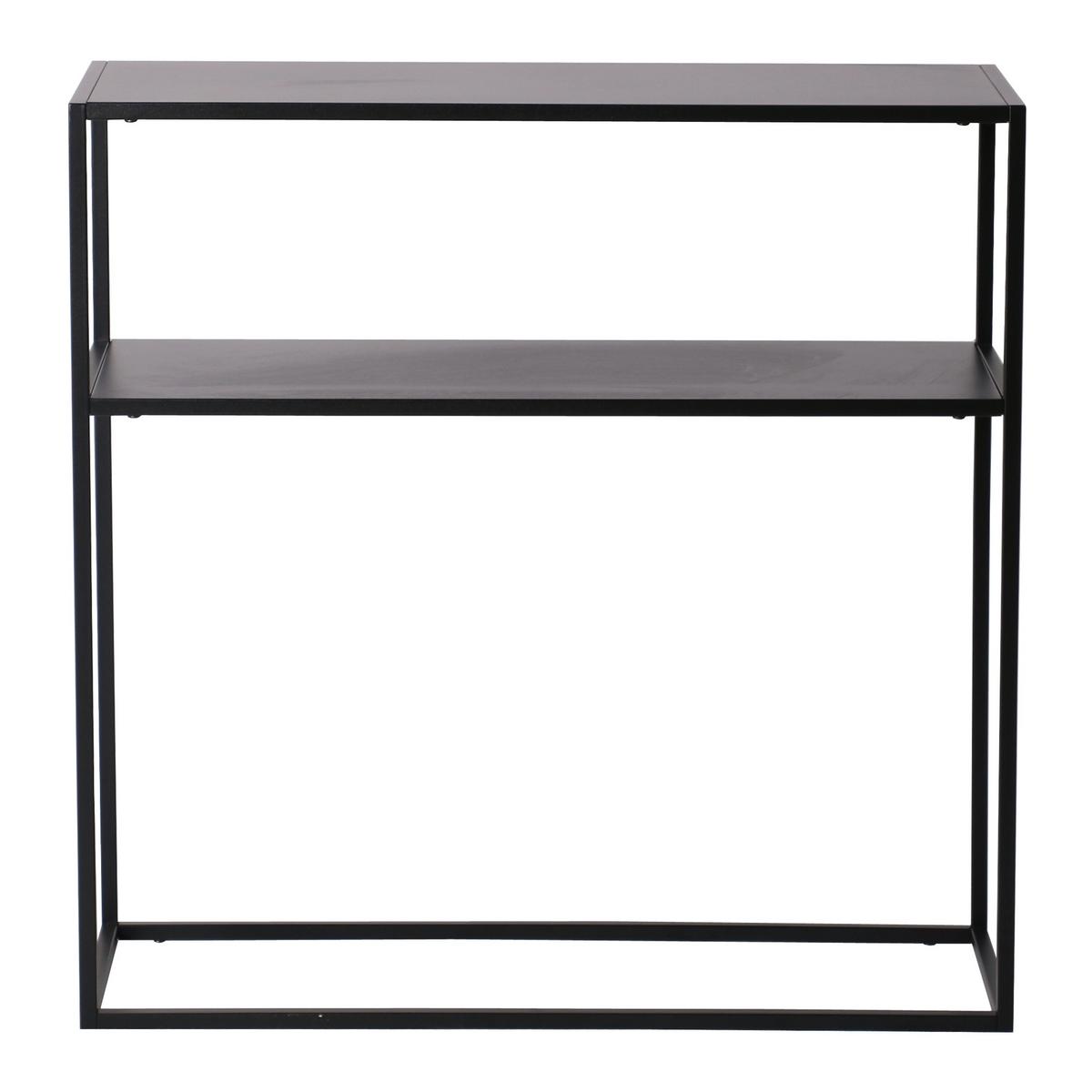 KONSOLENTISCH Kuhmo - Schwarz, Metall (30/80/80cm) - [en.casa]