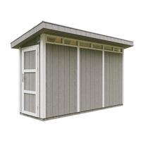 HOLZ-GARTENHAUS basis LP SmartSide 4,3m² mit B161xL411xH239 cm - M902 - TUNDRA GREY - Grau, Holz (412/239/161cm) - Timbela