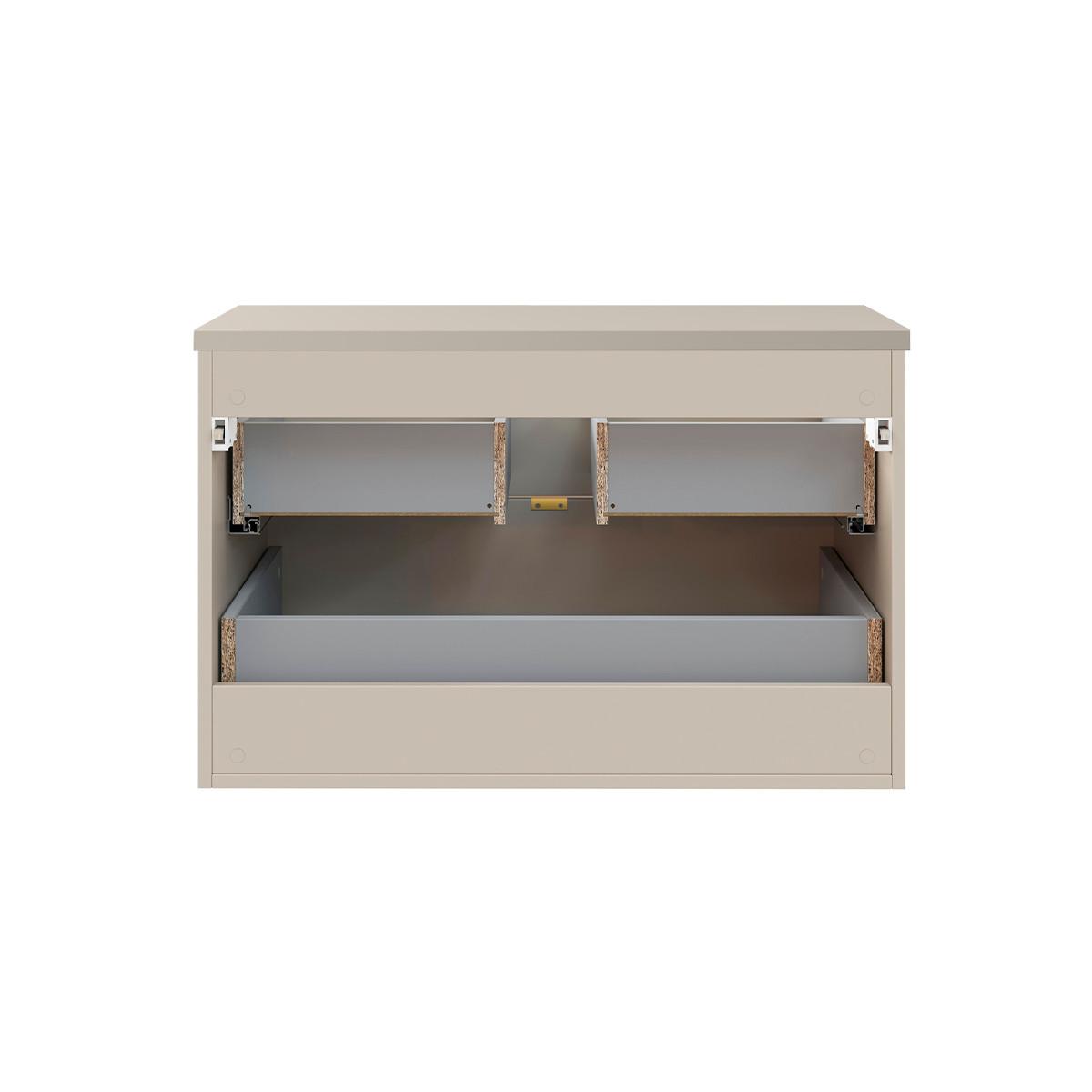 WASCHTISCHUNTERSCHRANK 80.6cm Azel Kaschmir - Beige, Holzwerkstoff (80.6/52/46cm) - Petits-meubles