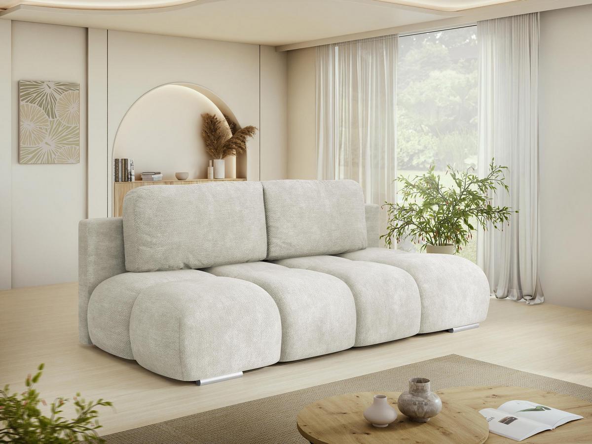 SCHLAFSOFA Honey Mini - Sandfarben/Schwarz, Holz/Kunststoff (195/104/90cm) - MIRJAN24