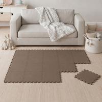 SPIELMATTE ab Null - 180/90/1 cm Puzzlematte Braun - Braun, Kunststoff (30/30cm) - Littletom