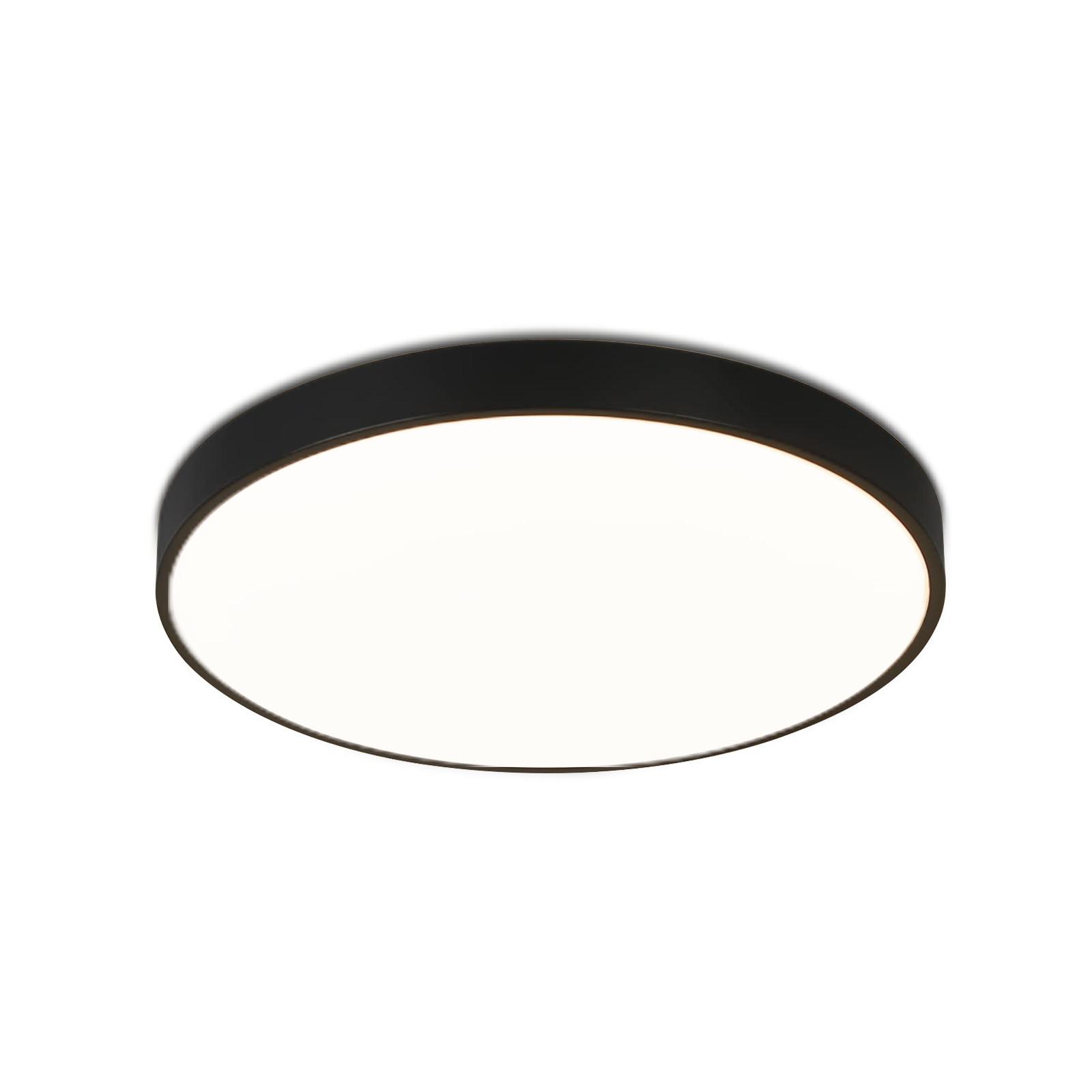 LED-DECKENLEUCHTE Grimmenwall 21.0/5.7/21.0 cm - Schwarz, Metall (21/21/5.7cm) - ZMH