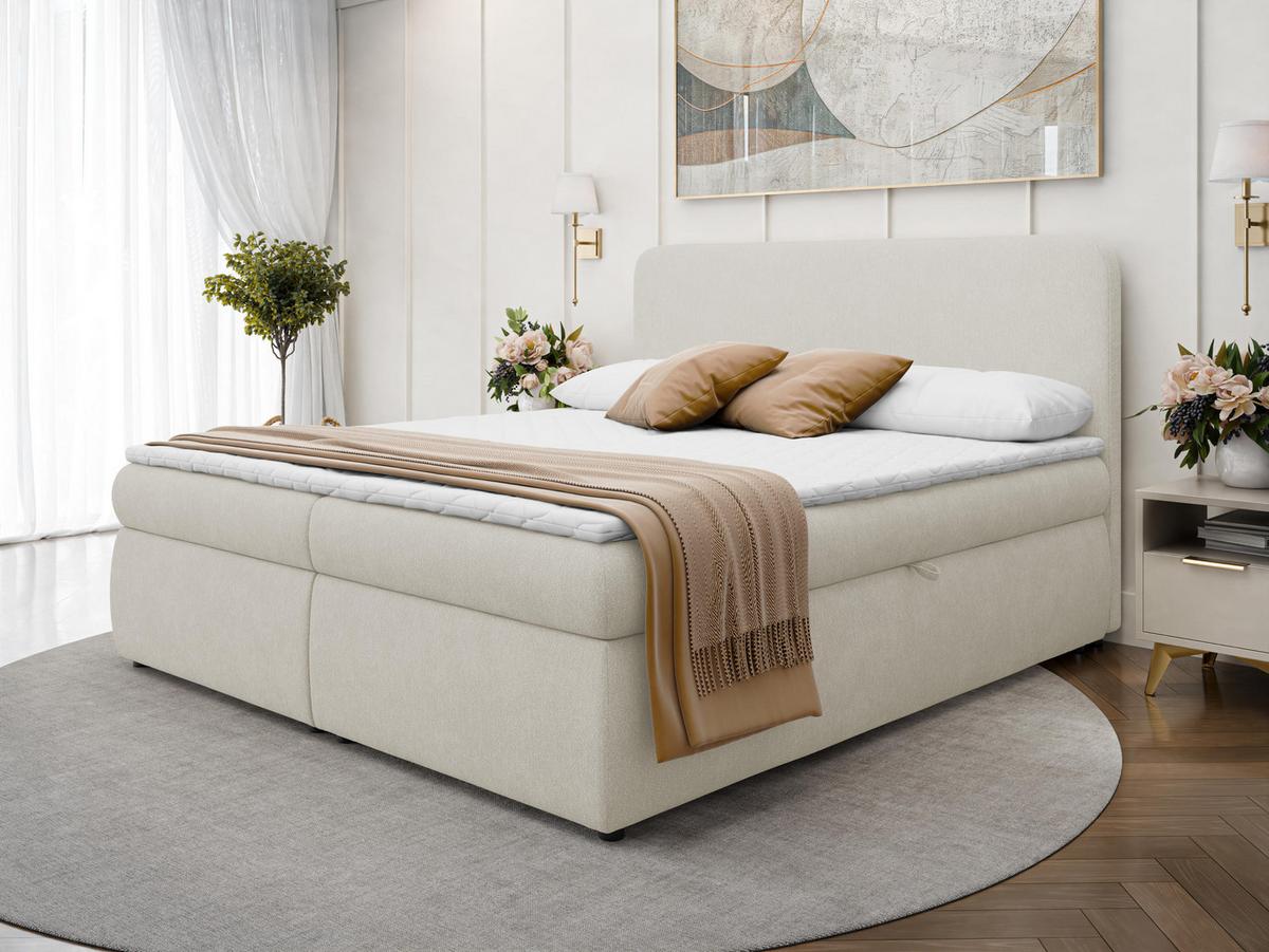 BOXBETT Bonny - H3 - Schwarz/Cappuccino, Holz/Holzwerkstoff (180/200cm) - MIRJAN24