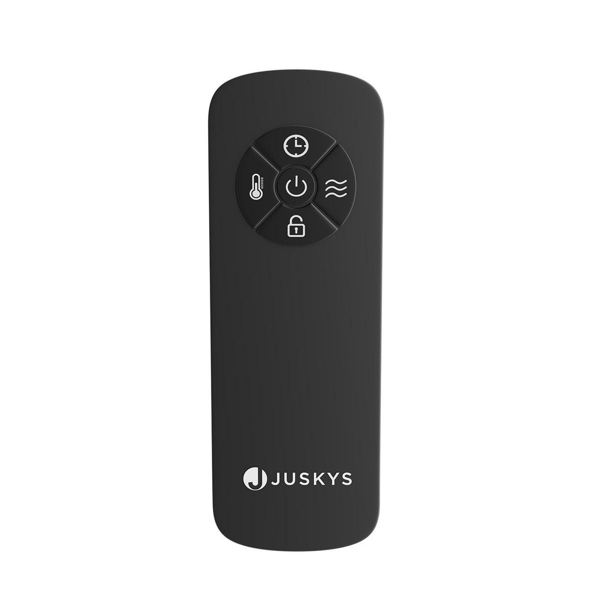 GLASHEIZUNG Schwarz 2000W - Schwarz, Glas (82/42/24cm) - Juskys