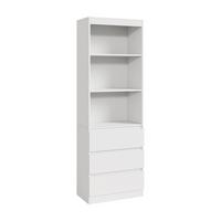 BÜCHERREGAL Les - Weiß, Holzwerkstoff (60/180/35cm) - [en.casa]